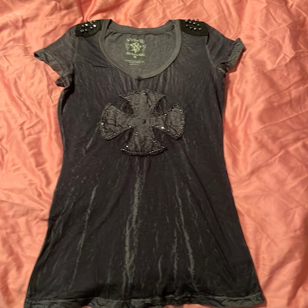 Black studded shirt